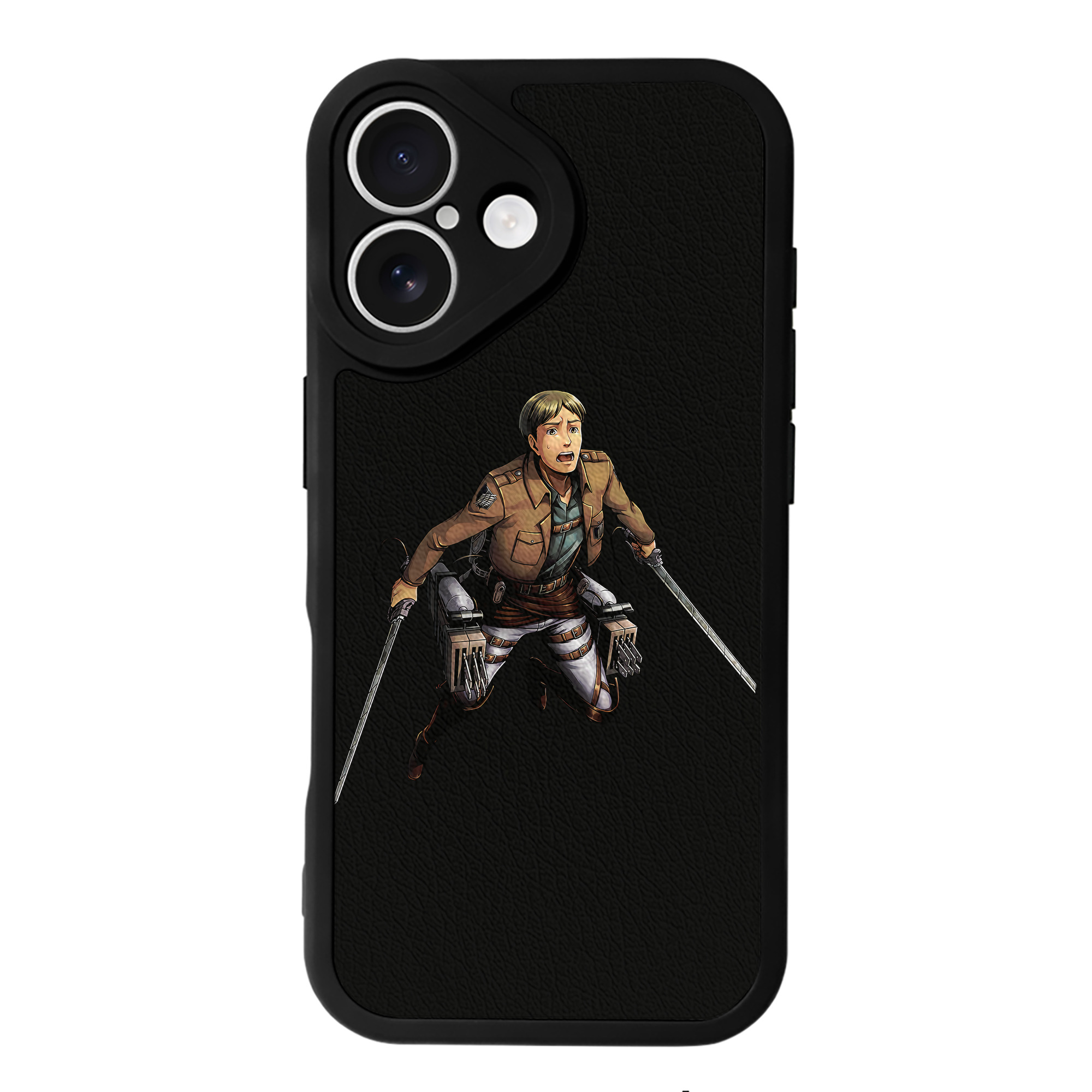 （画像用） 進撃の巨人 Attack on Titan 【iPhone 16シリーズ対応】シリコンスマホケース（レザー調） 材質：シリコン